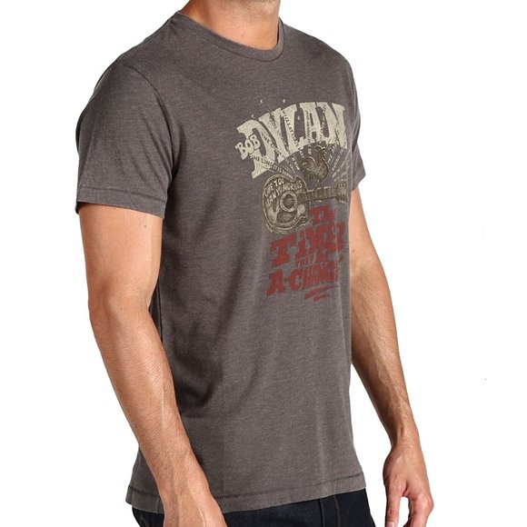 Lucky Brand Bob Dylan The Times They Are Changing rock Official T-Shirt M NWT - Picture 2 of 5